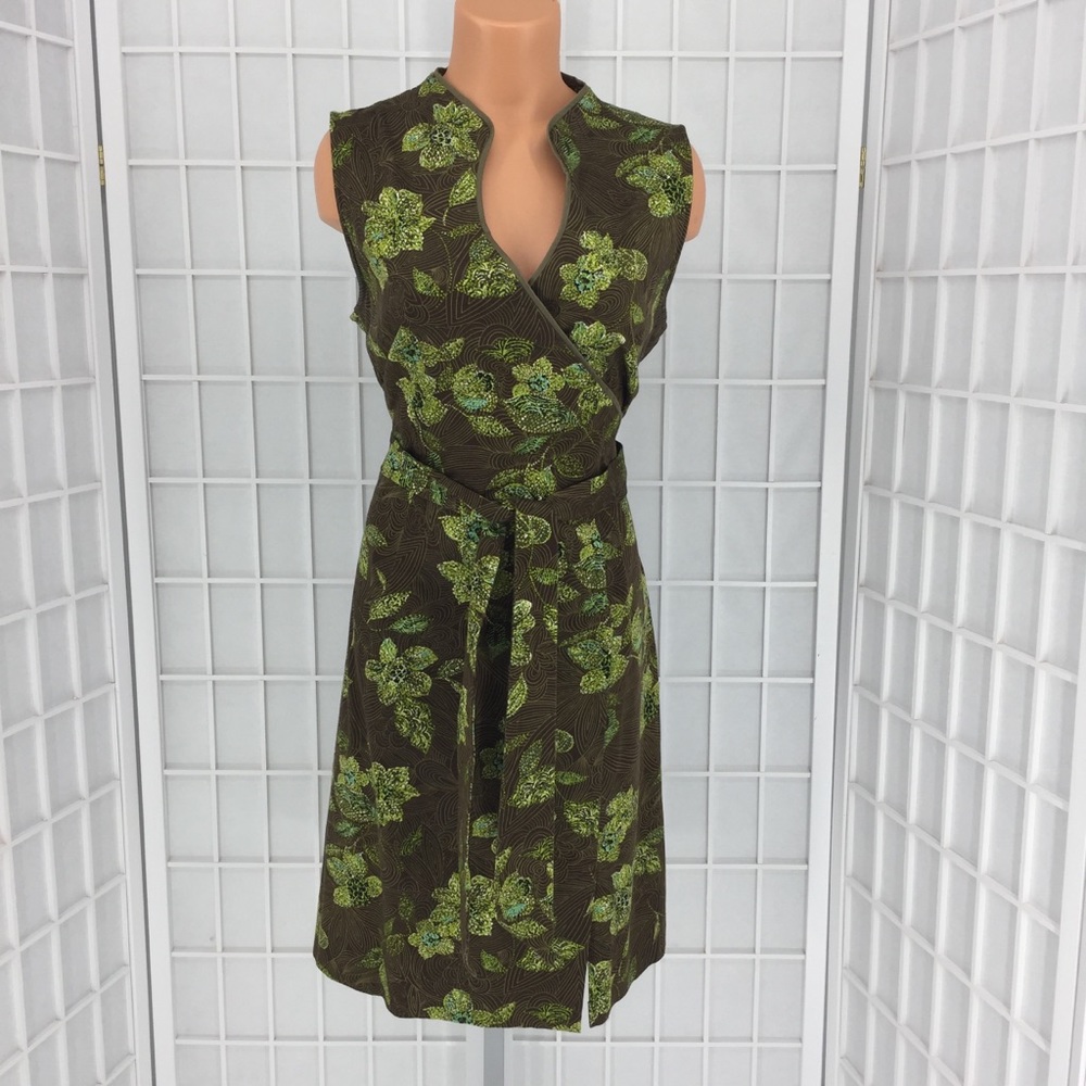 Sag Harbor Floral Print Sleeveless Stretch Dress - Picture 3 of 8
